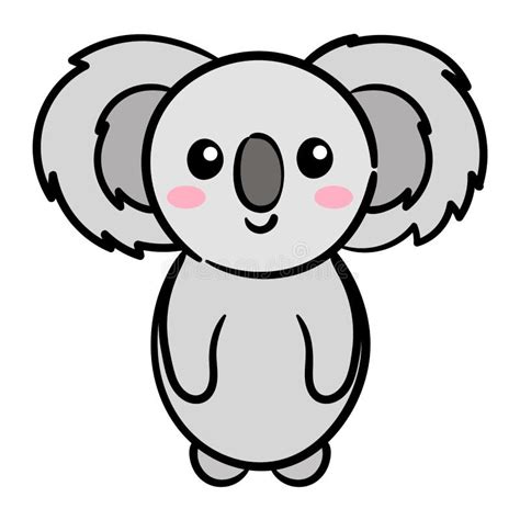 Cute Koala Vector Illustration Baby Koala Bear Cartoon Character