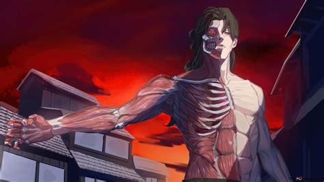 Attack On Titan Eren Yeager Art 4k Wallpaper Download