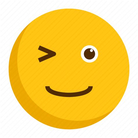 Blink Emoji Emoticon Happy Smiley Icon Download On Iconfinder