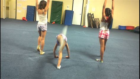 Gymnastics Sleepover 2011 Gym Acro Routines Youtube