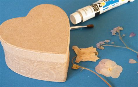 Pressed Flower Heart Box Dried Flower Craft