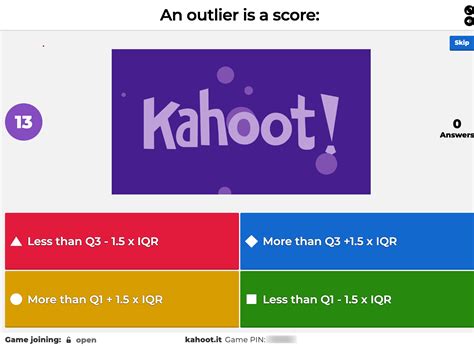 Kahoot Maths Standard Reference Sheet