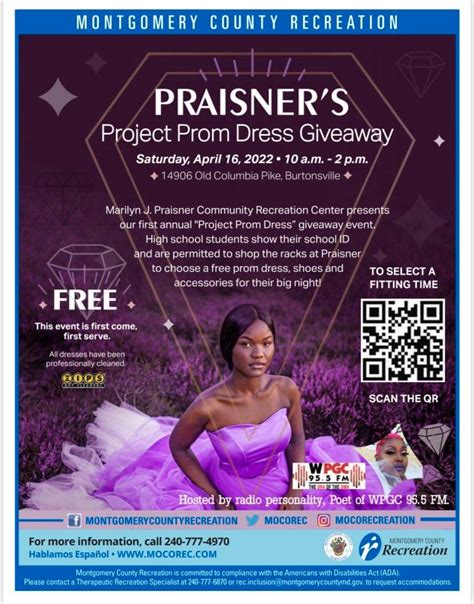 Montgomery County Updates ‘project Prom Dress Event To Be Held At Praisner Community
