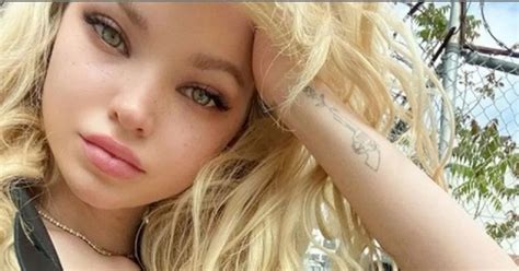 disney star dove cameron teases fans as she goes braless in topless instagram snap mirror online