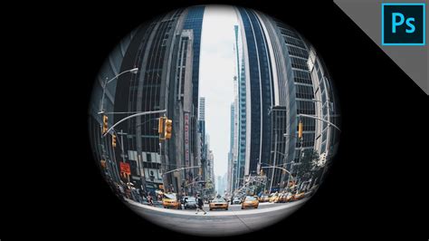 Create A Fisheye Lens Effect Photoshop Tutorial Youtube