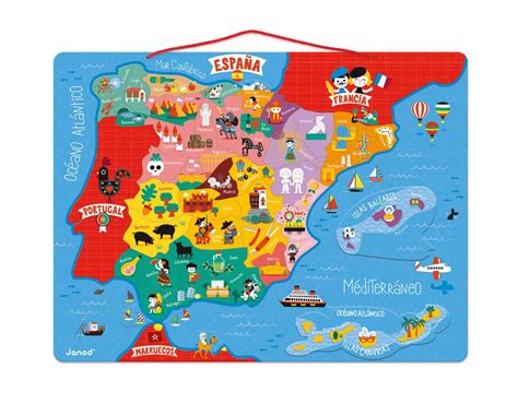 Mapa De Espana Para Ninos Mapa Images