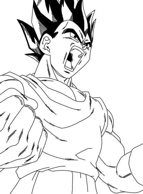 Dragon Ball Z Vegeta Coloring Pages Coloring Nation