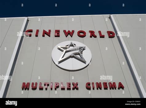 Exterior Detail With Name And Logo Of Cineworld Multiplex Cinema