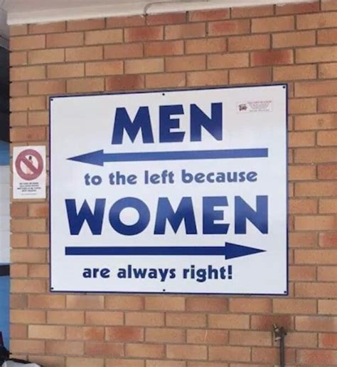 Men To The Left Becausewomen Are Always Right Funny