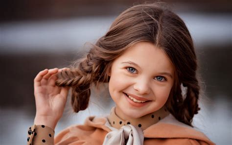 Download Pigtail Portrait Cute Smile Face Photography Child Hd