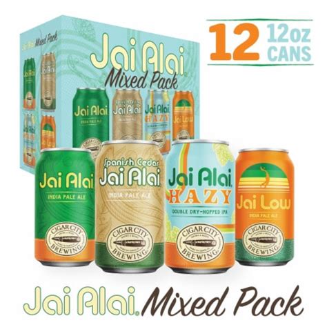 Cigar City Brewing Jai Alai Ipa Beer Mixed Pack 12 Ct 12 Fl Oz