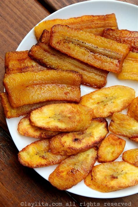 Fried Ripe Plantains Platanos Maduros Fritos Latin Recipes Banana