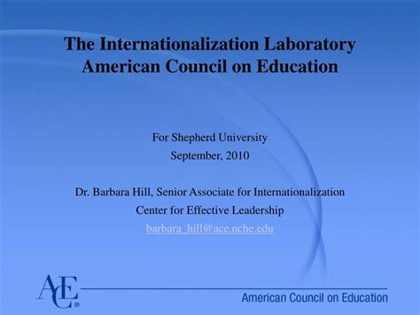 Ppt The Internationalization Laboratory American Council On Education