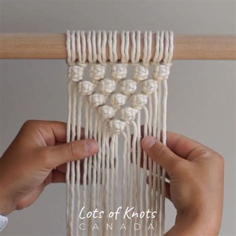 For a fun hip touch to your macrame wall hanger, consider adding a pop of color here and there. How to Start Your Work (Semi-Circle Patterns, V Patterns ...