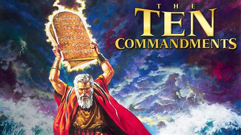 The ten commandments 1956 escaping death, a infant is raised at a royal household to develop into a prince. The Ten Commandments | Movie fanart | fanart.tv