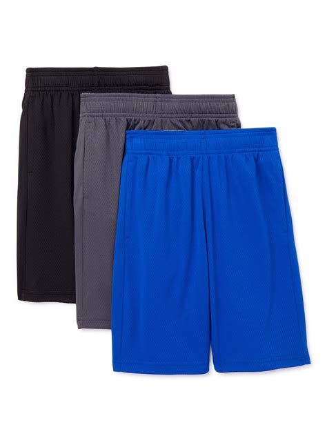 Athletic Works Athletic Works Boys Core Driworks 3 Pack Shorts Sizes