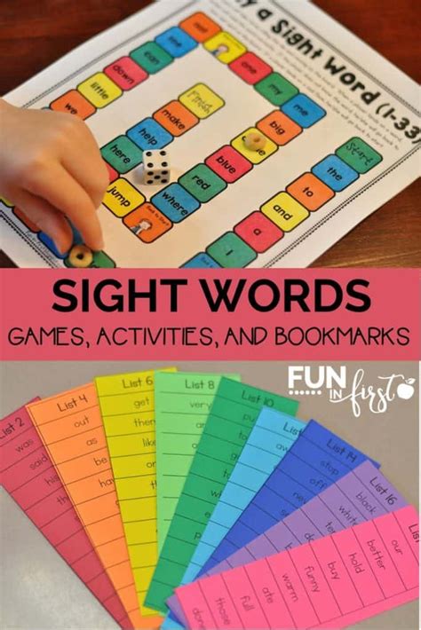 All About Sight Words Fun In First