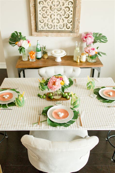 Island Inspired Summer Tablescape Ideas Mostess