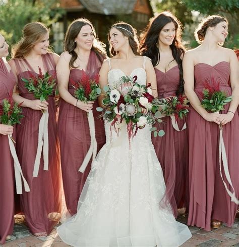 7 Gorgeous Bridesmaid Dress Colours For Autumn Wedding 1000 Rose