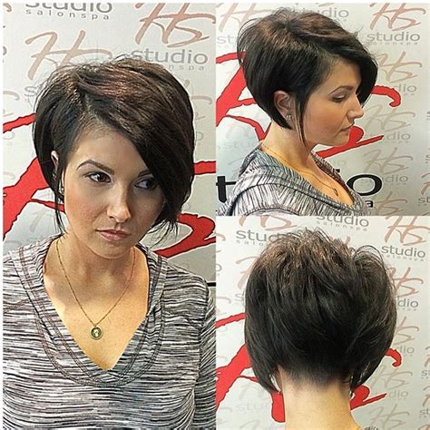 Layered bob with shaved side. Pin on haircut