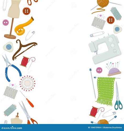 Accessories For Needlework Stock Vector Illustration Of Object 104070904