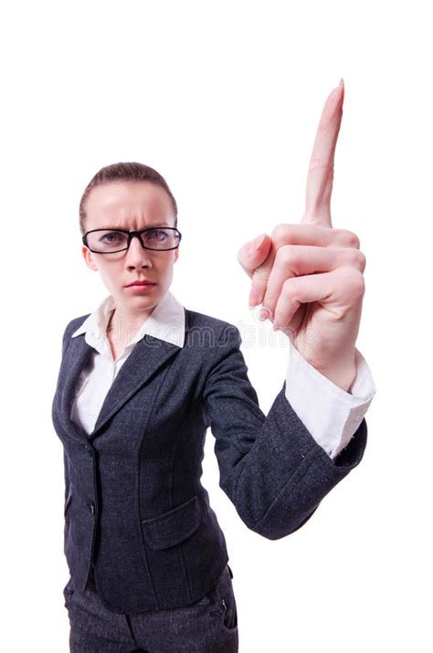 Angry Businesswoman Isolated Stock Image Image Of Angry Cheerful