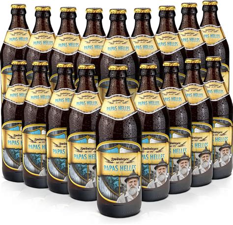 Brauerei Zwönitz Papas Helleshelles Bier 18 X 05 Liter Flasche