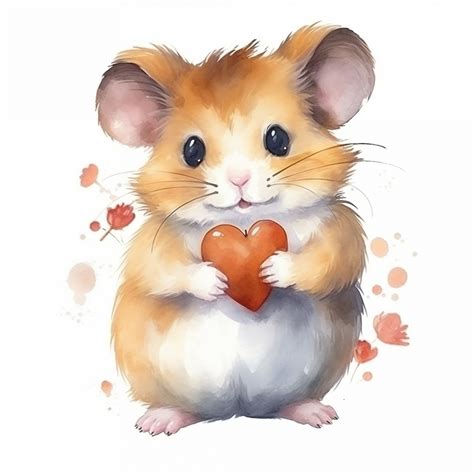 Valentine Hamster Heart Art Free Stock Photo Public Domain Pictures