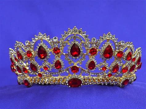 Princess Catherine Gold Ruby Tiara Crown Replica Russian Etsy
