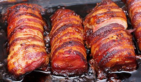 Brown Sugar Bacon Wrapped Pork Tenderloin 99easyrecipes