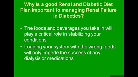 Many people incorrectly believe that only sugar causes type 2 diabetes. Renal Diabetic Meal Planning - YouTube
