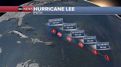 Hurricane Lee Projected Path Maps And Hurricane Tracker KJAMZ