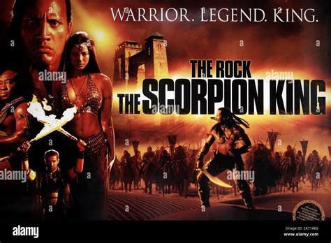 Film Poster The Scorpion King 2002 Stock Photo Alamy