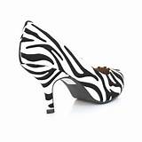 Low Heel Zebra Print Shoes Photos
