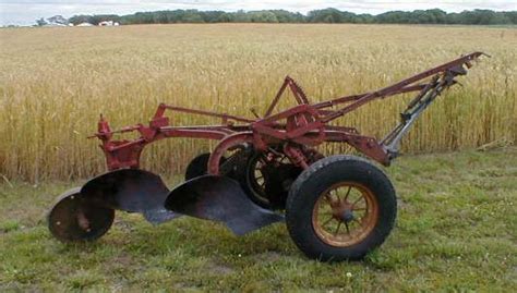 Ih Red 2 Bottom Trip Plow With Spoke Wheels For Sale