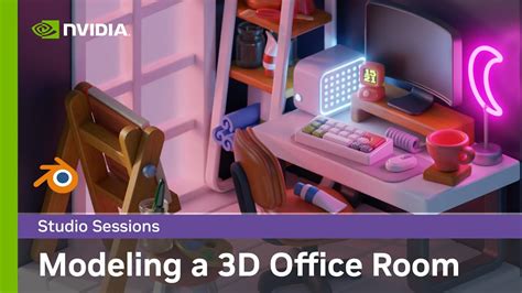Modeling A 3d Office Room In Blender W Juliestrator Nvidia Studio