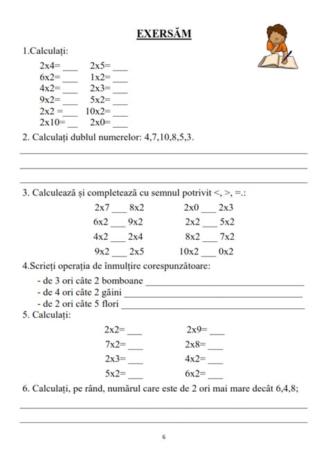Matematica Distractiva Tabla Inmultiri Clasa 2
