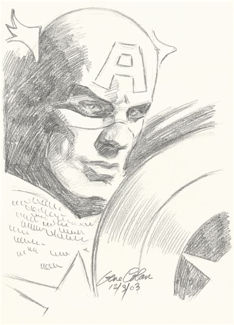 Gene Colan Captain America In Peter Roes Other Unpublished Art