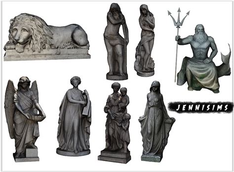 Sims 4 Ccs The Best Statues By Jennisims