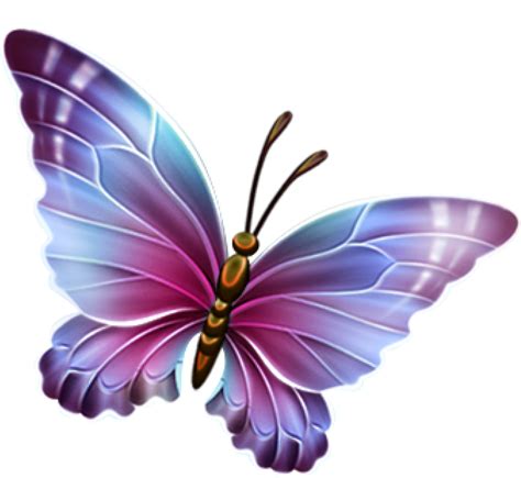 Free Butterfly Clipart Pink And Purple Butterfly Clipart Transparent