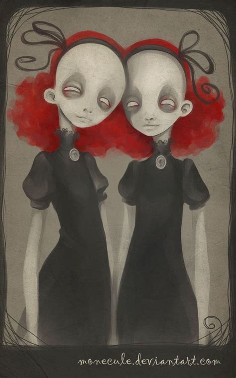 Creepy Twins By Monecule On Deviantart Creepy Twins Pinterest