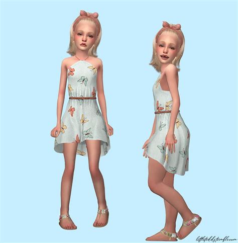 The Sims 4 ♢ Kids Lookbook Sims 4 Children Sims 4 Dresses Kids Dresses