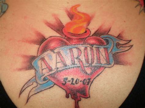 Kids Name With Heart Shaped Tattoo Design Tattoomagz › Tattoo