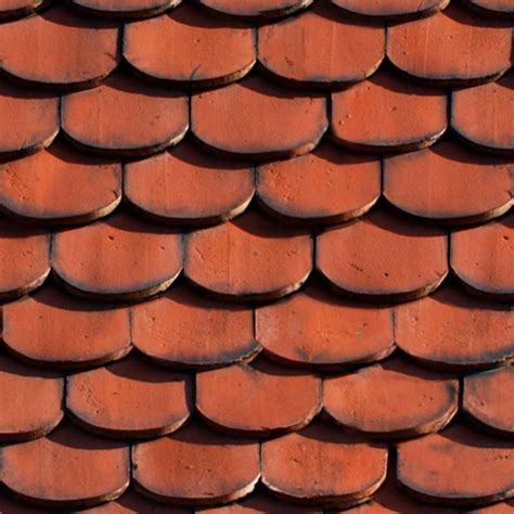 Red Slate Roofing Texture Seamless 03964