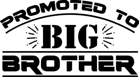 Promoted To Big Brother Baby Shower Big Bro Free Svg File Svg Heart