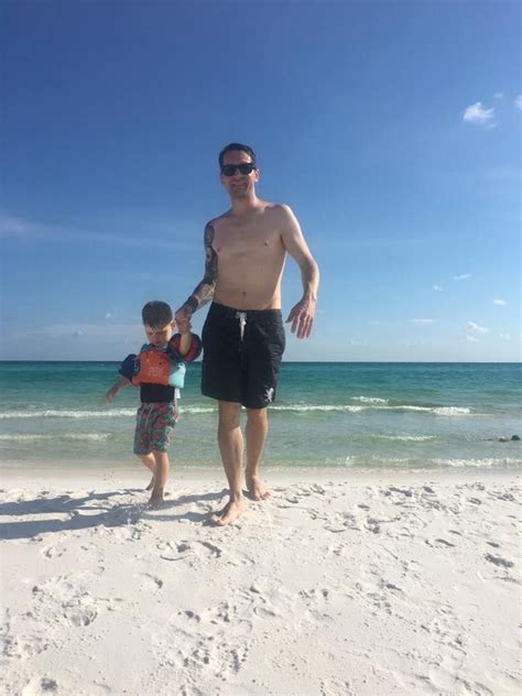 Dad And Max Enjoying Another Day At The Beach
