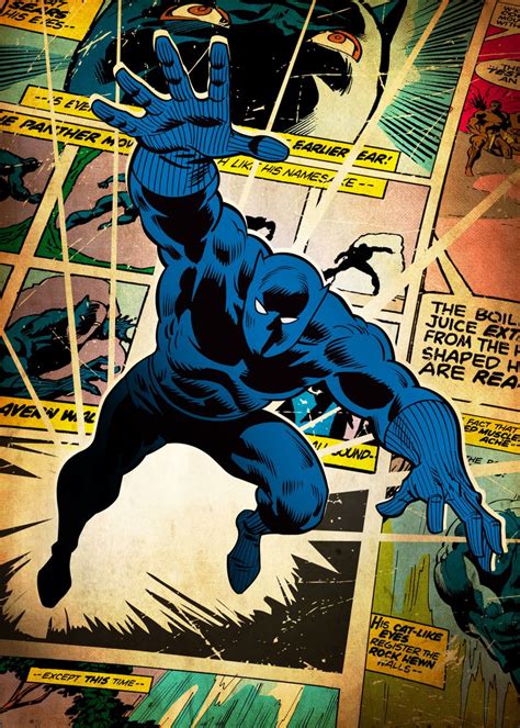 Black Panther Poster By Marvel Displate Marvel Posters Black