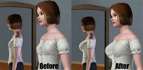 Mod The Sims Create A Sim Adjustable Female Breast Sliders