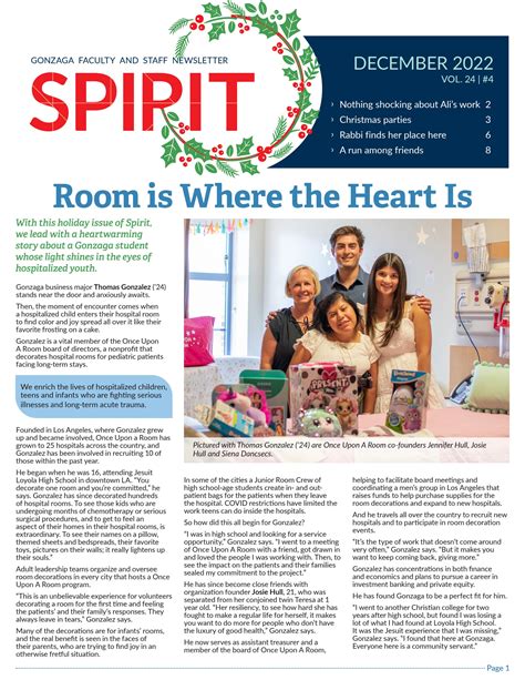 Spirit Magazine December 2022 By Gonzaga University Issuu