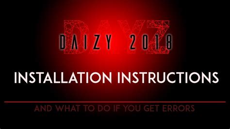 How To Install Daizy 2018 Offline Single Player Dayz And How To Fix